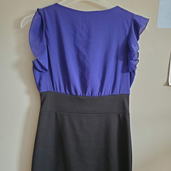 Purple and black bodycon dress - Picture 5 of 5